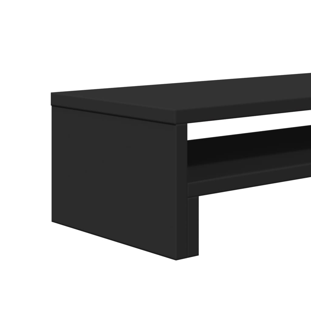 skærmholder 54x22x15 cm konstrueret træ sort - Flotthjem Danmark