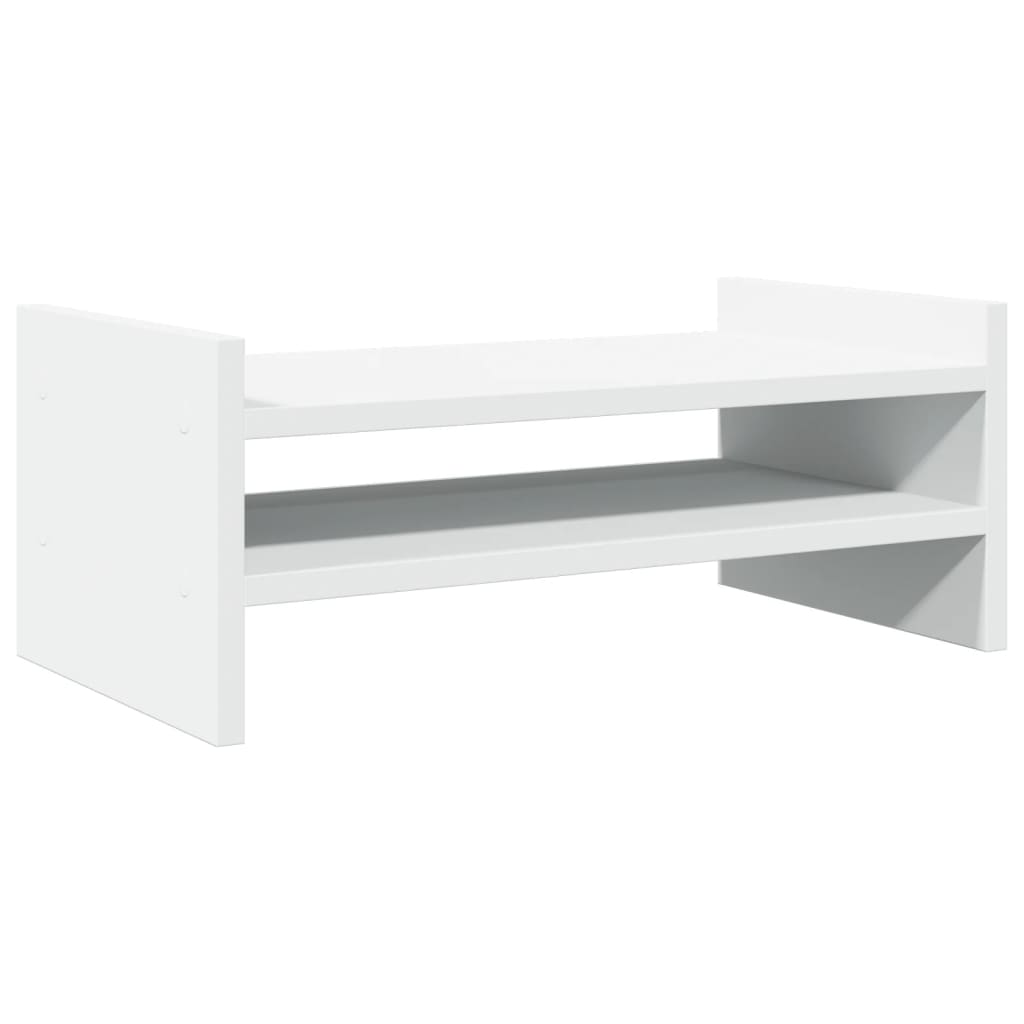 skærmholder 50x27x20 cm konstrueret træ hvid - Flotthjem Danmark