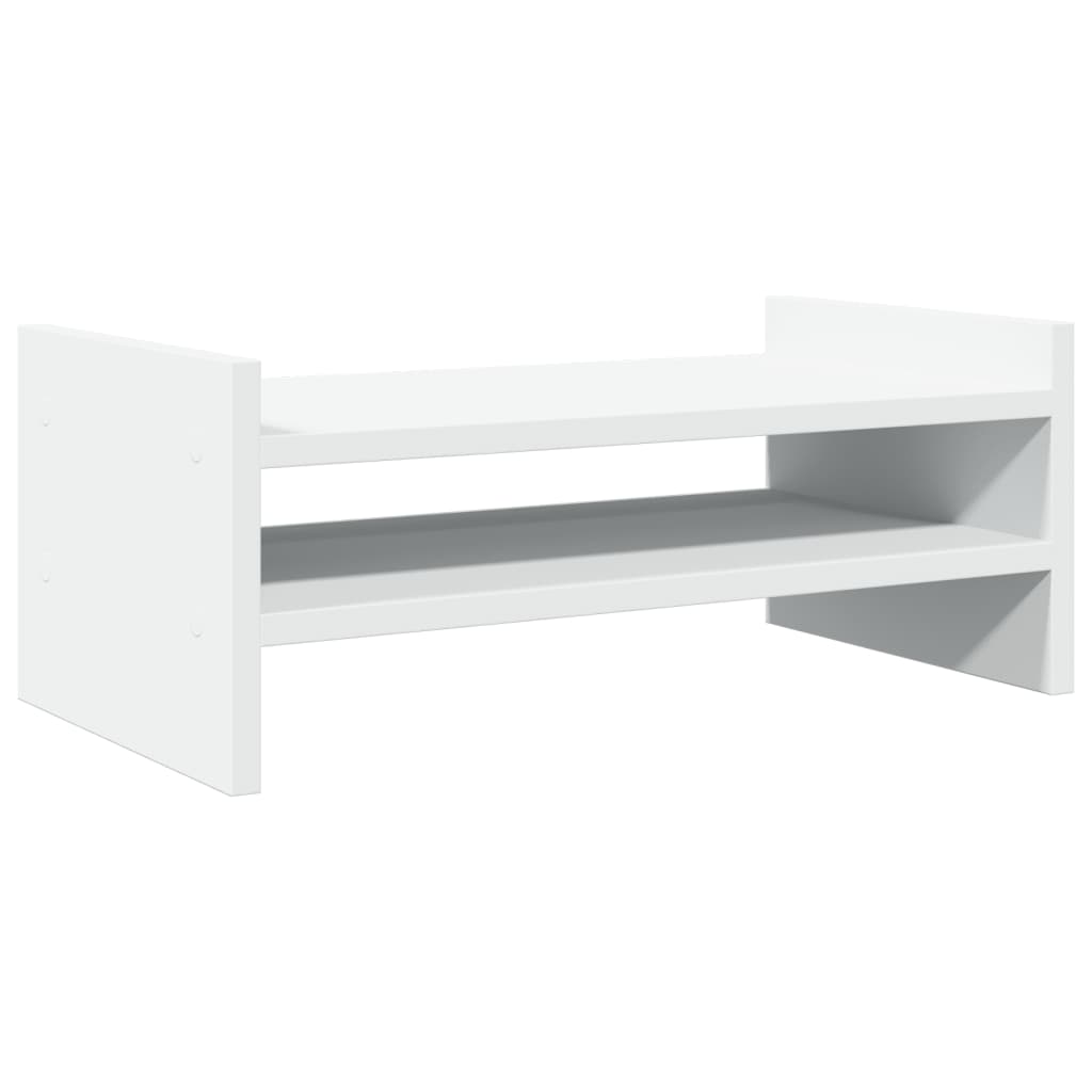skærmholder 50x27x20 cm konstrueret træ hvid - Flotthjem Danmark