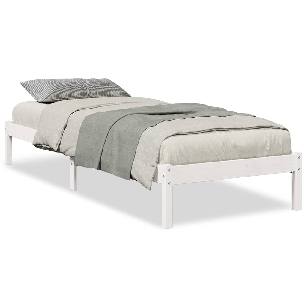 ekstra lang sengeramme uden madras 90x220 cm massivt fyrretræ