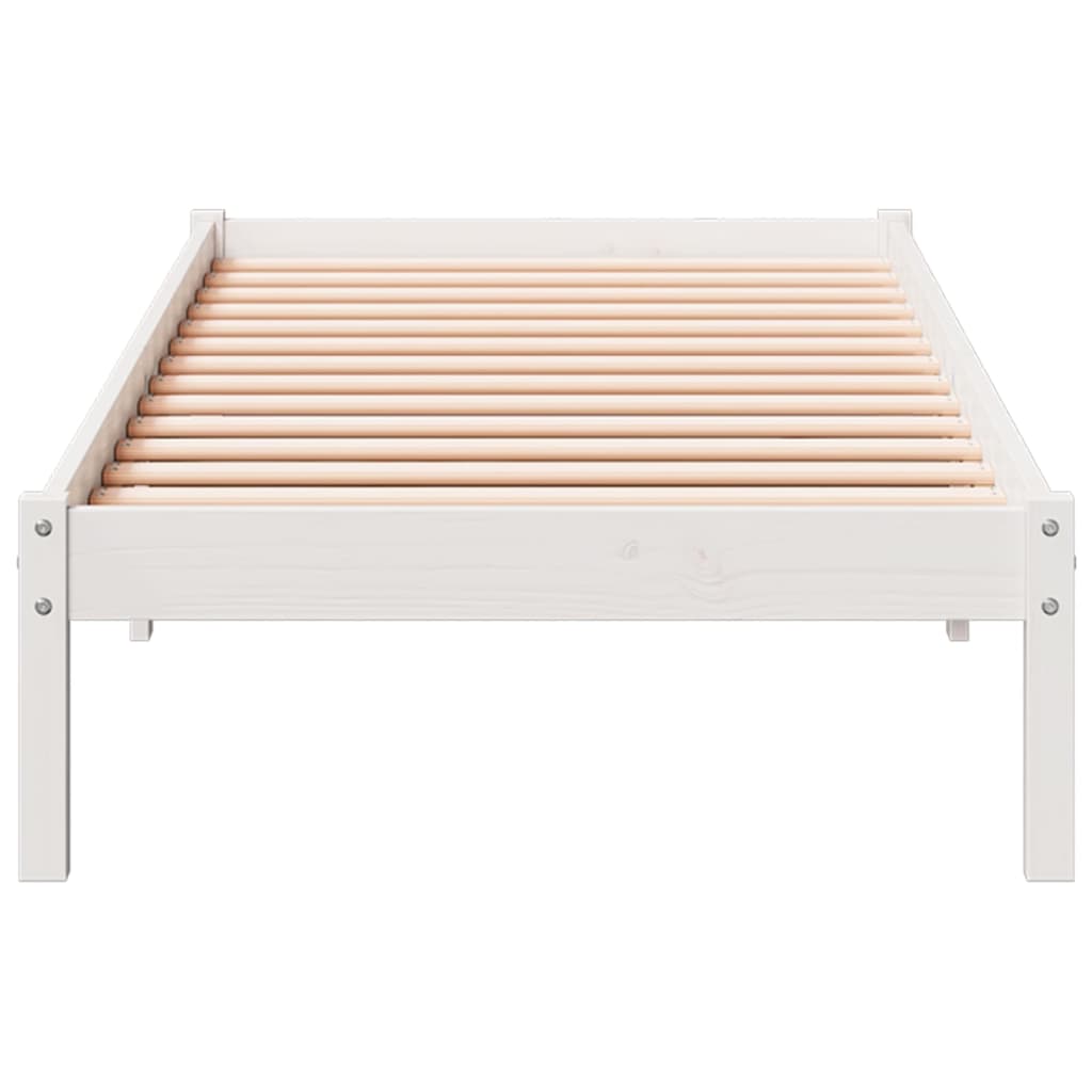 ekstra lang sengeramme uden madras 90x220 cm massivt fyrretræ