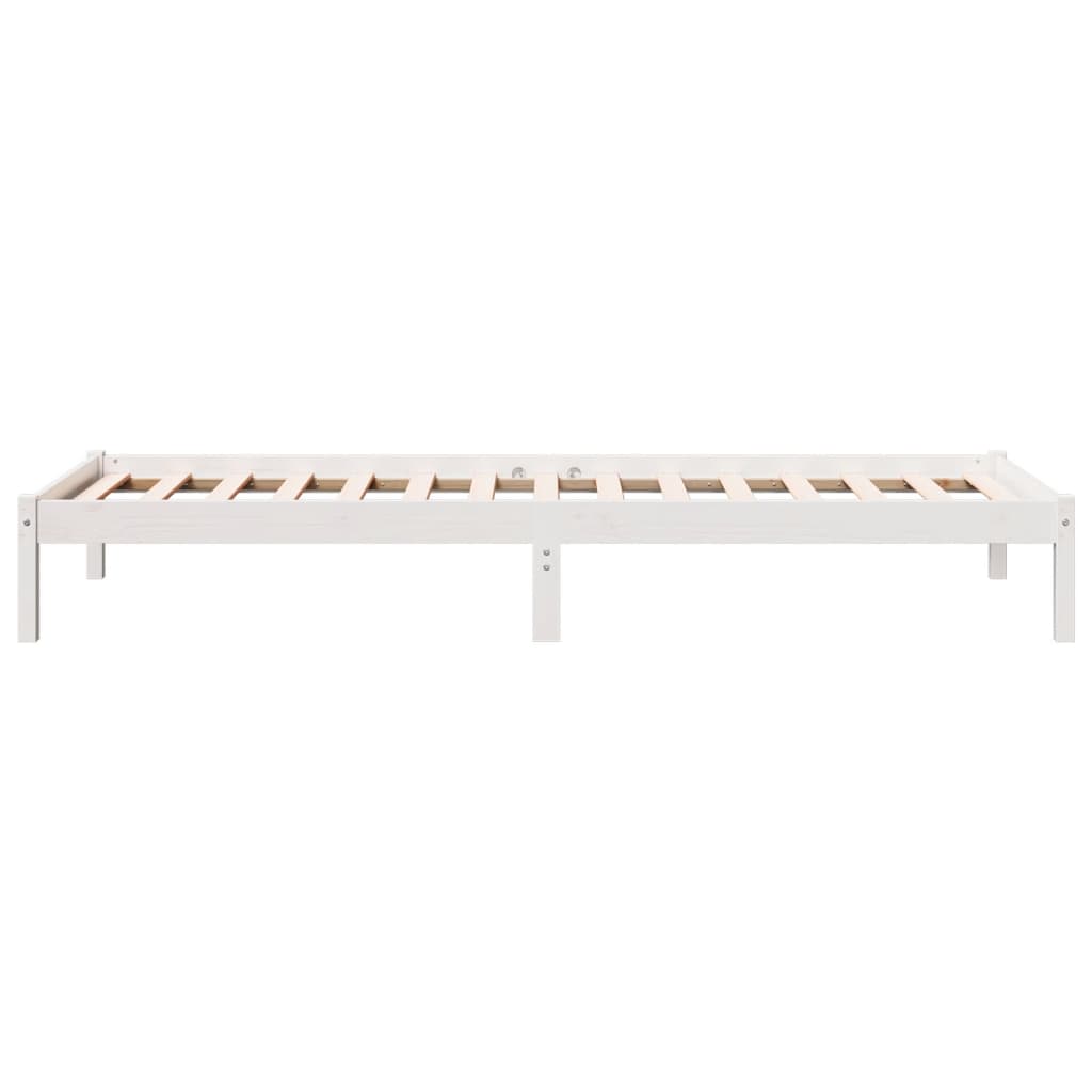 ekstra lang sengeramme uden madras 90x220 cm massivt fyrretræ