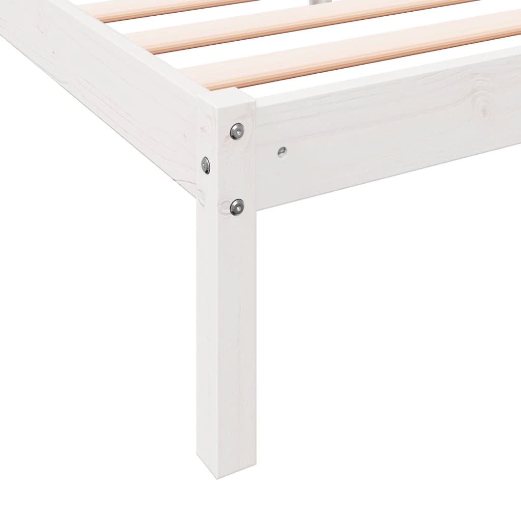 ekstra lang sengeramme uden madras 90x220 cm massivt fyrretræ