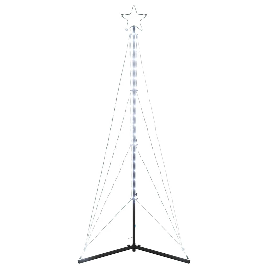LED-juletræ 363 LED'er 182 cm koldt hvidt lys