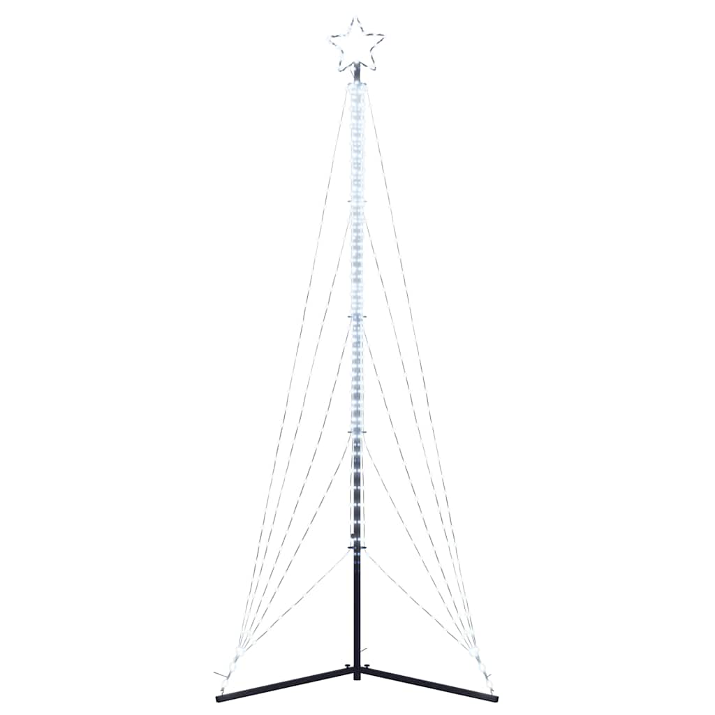 LED-juletræ 525 LED'er 302 cm koldt hvidt lys