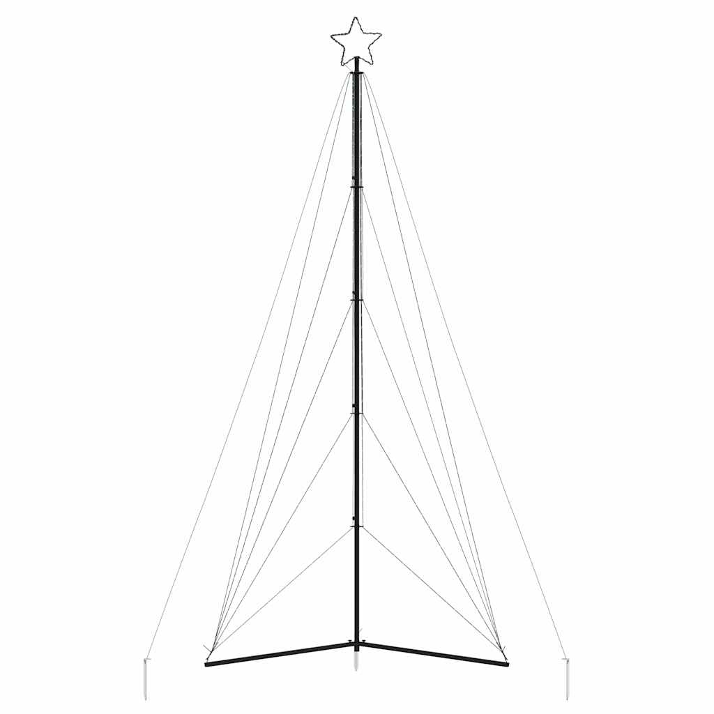 LED-juletræ 615 LED'er 404,5 cm varmt hvidt lys