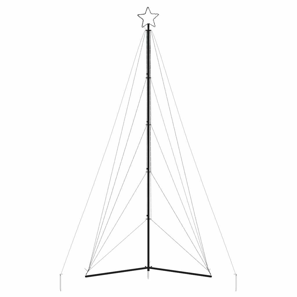 LED-juletræ 615 LED'er 404,5 cm koldt hvidt lys