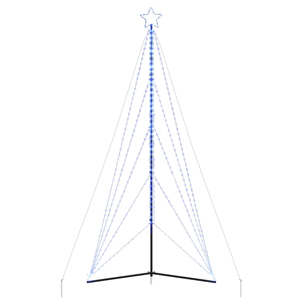 LED-juletræ 615 LED'er 404,5 cm blåt lys