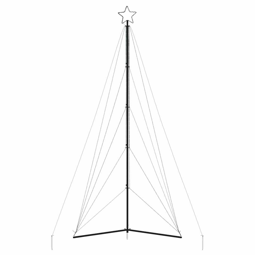 LED-juletræ 615 LED'er 404,5 cm farverigt lys