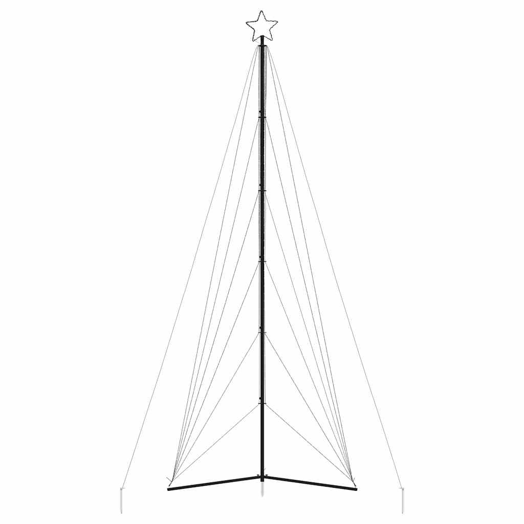 LED-juletræ 861 LED'er 478 cm koldt hvidt lys