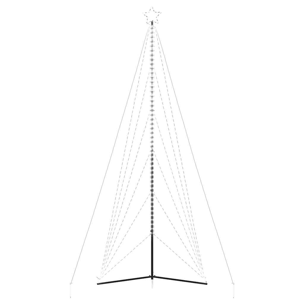LED-juletræ 861 LED'er 478 cm koldt hvidt lys