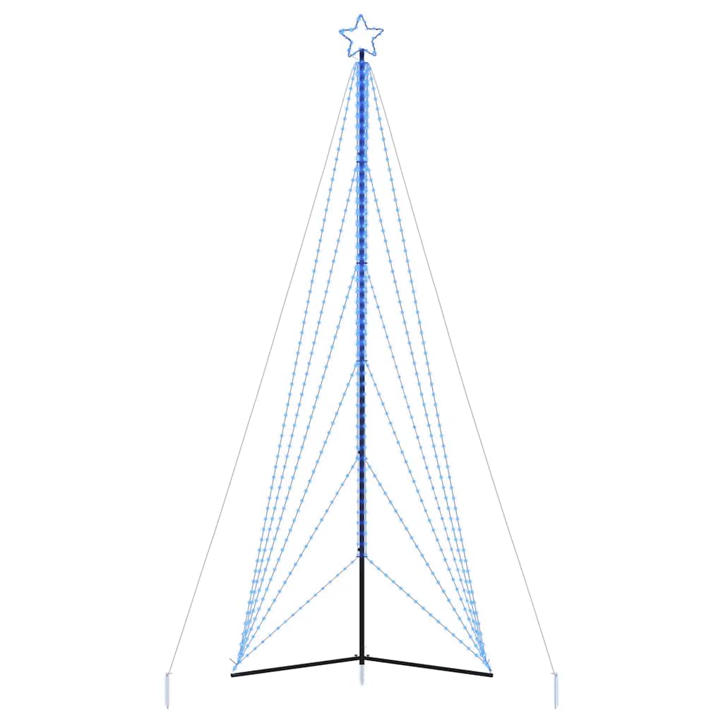 LED-juletræ 861 LED'er 478 cm blåt lys