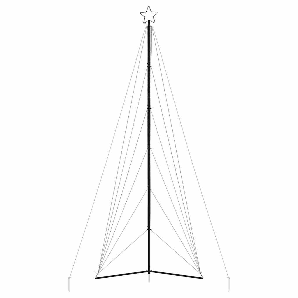 LED-juletræ 861 LED'er 478 cm farverigt lys