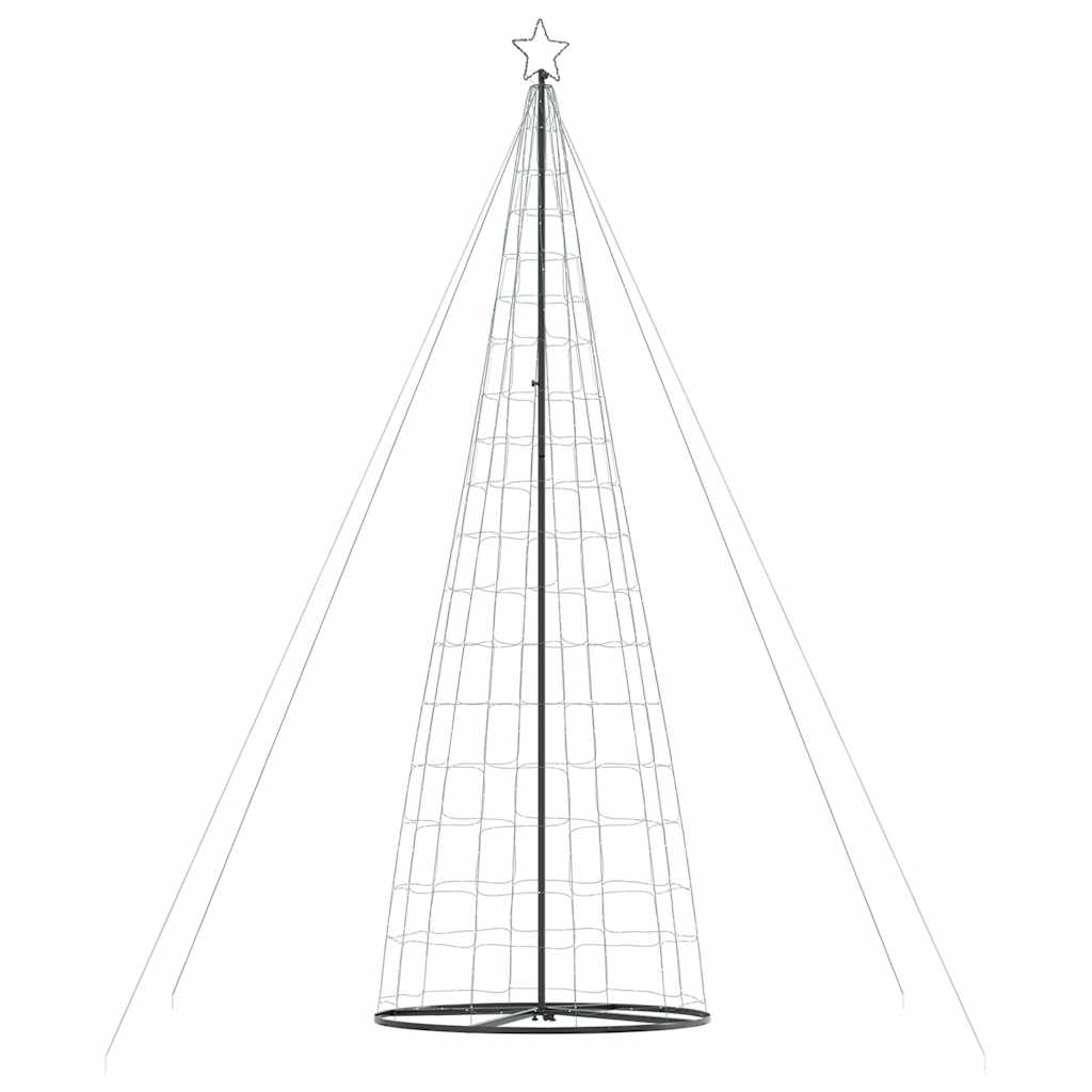 LED-juletræ 1534 LED'er 500 cm koldt hvidt lys