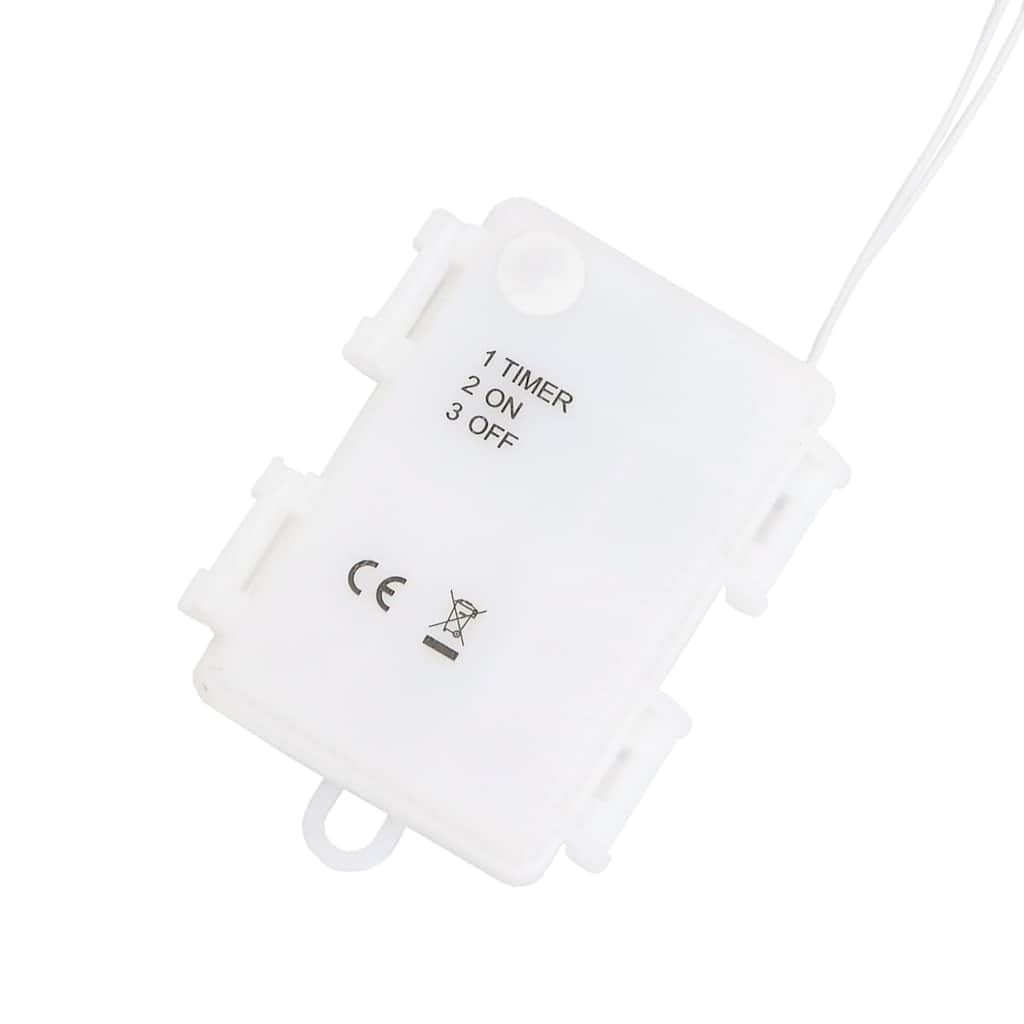 Julelys juletræssilhuet 2 stk 50 LED'er varm hvid