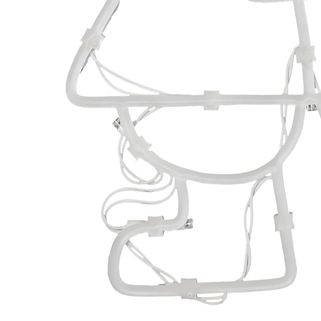 Julelys julemandens silhuet 2 stk 35 LED'er varm hvid