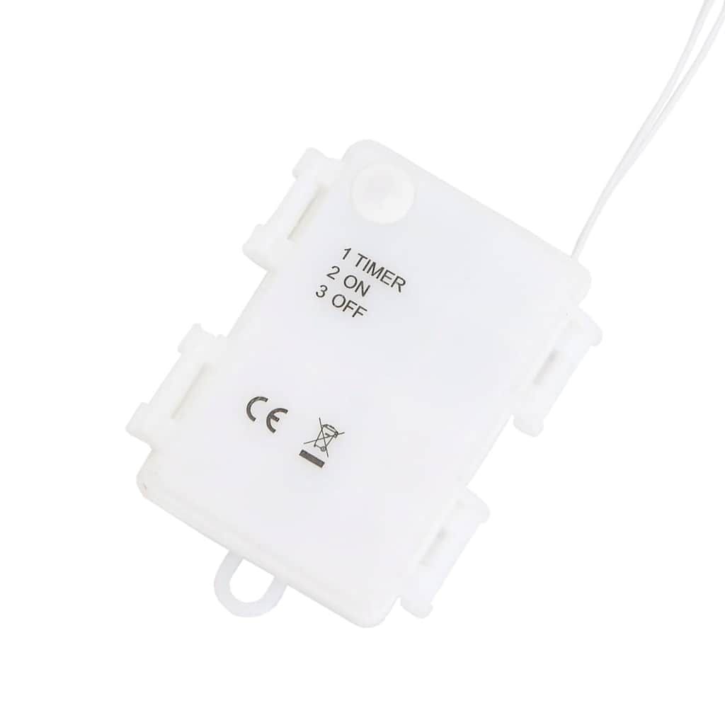 Julelys julemandens silhuet 2 stk 35 LED'er varm hvid