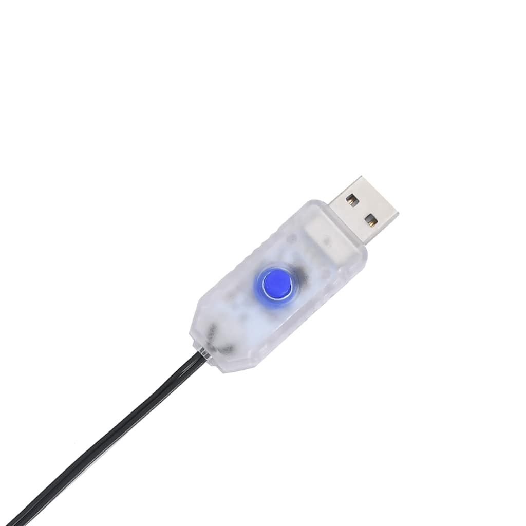 Julelys stjernesilhuet 115 LED'er varm hvid