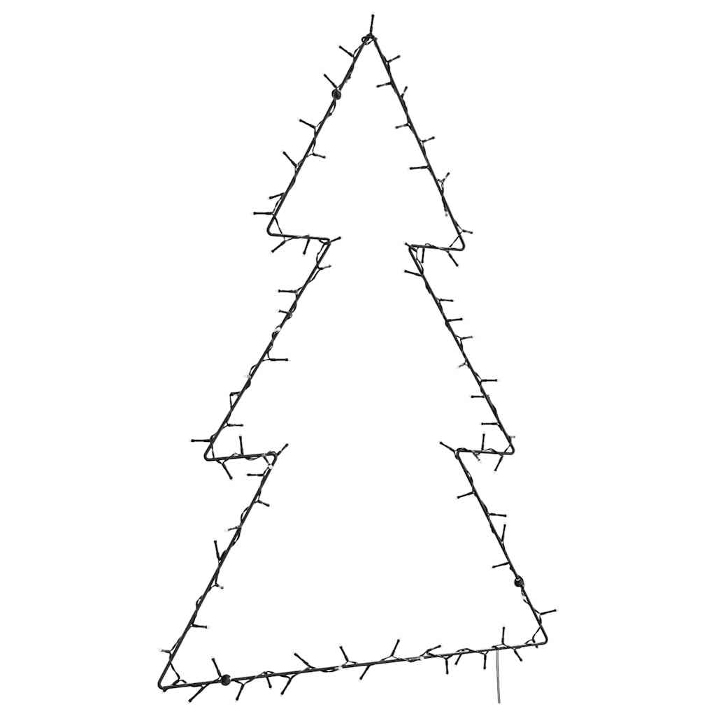 Julelys juletræssilhuet 115 LED'er varm hvid