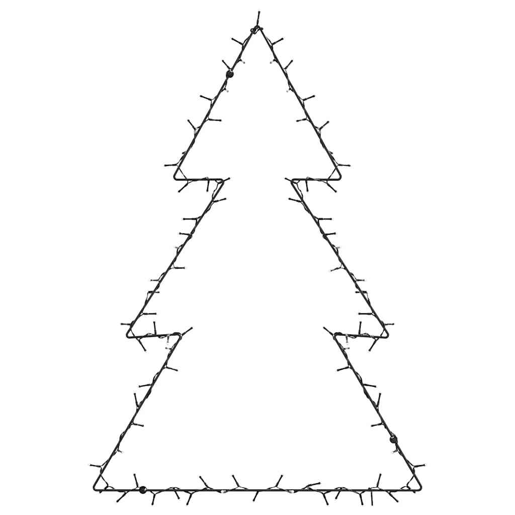 Julelys juletræssilhuet 115 LED'er varm hvid