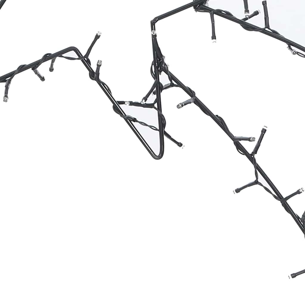 Julelys stjerneskud silhuet 80 LED'er varm hvid