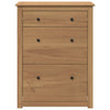skoskab Panama 80x35x105 cm massivt fyrretræ