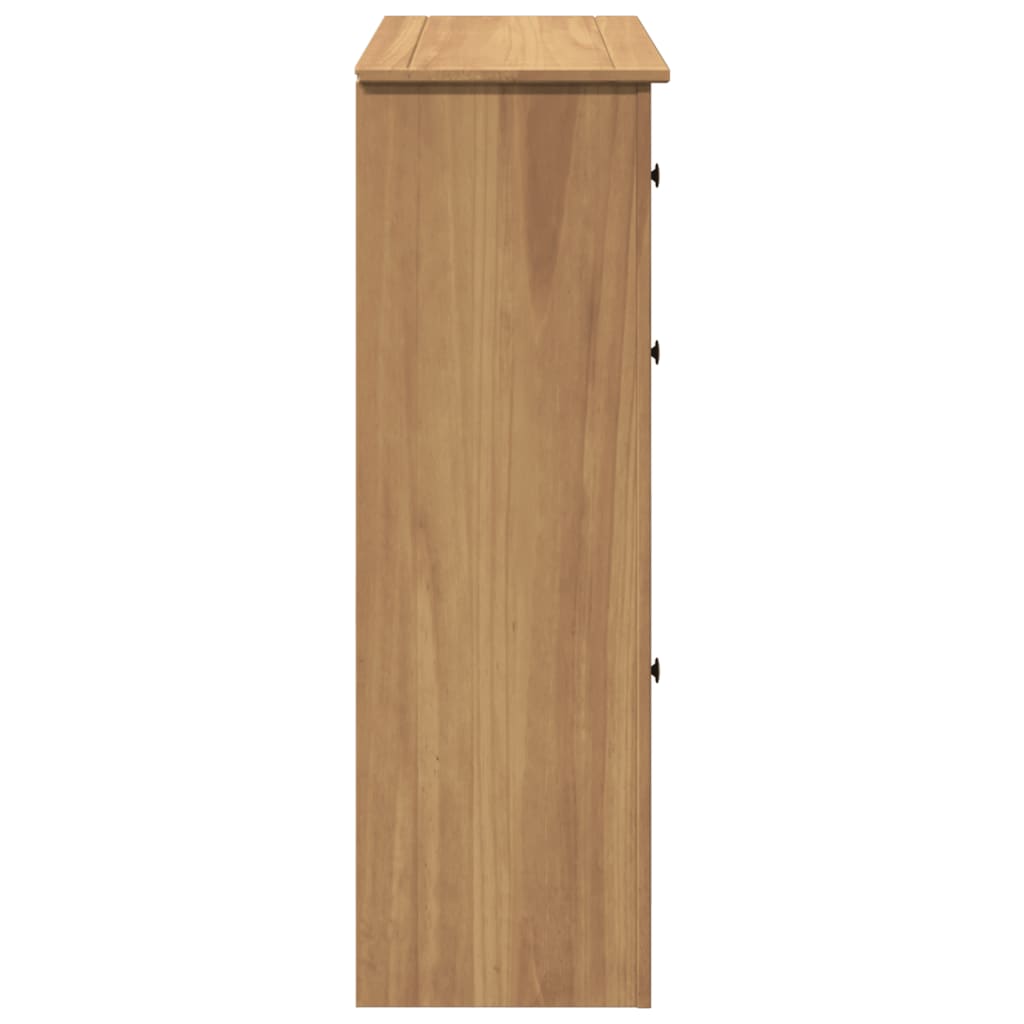 skoskab Panama 80x35x105 cm massivt fyrretræ
