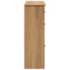 skoskab Panama 80x35x105 cm massivt fyrretræ