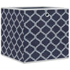 opbevaringskasser 10 stk. 32x32x32 cm foldbare stof blå