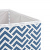 opbevaringskasser 10 stk. 32x32x32 cm foldbare stof blå