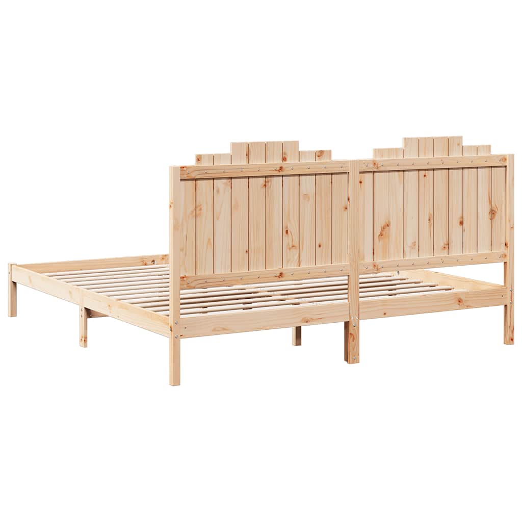 ekstra lang sengeramme uden madras 180x210 cm massivt træ