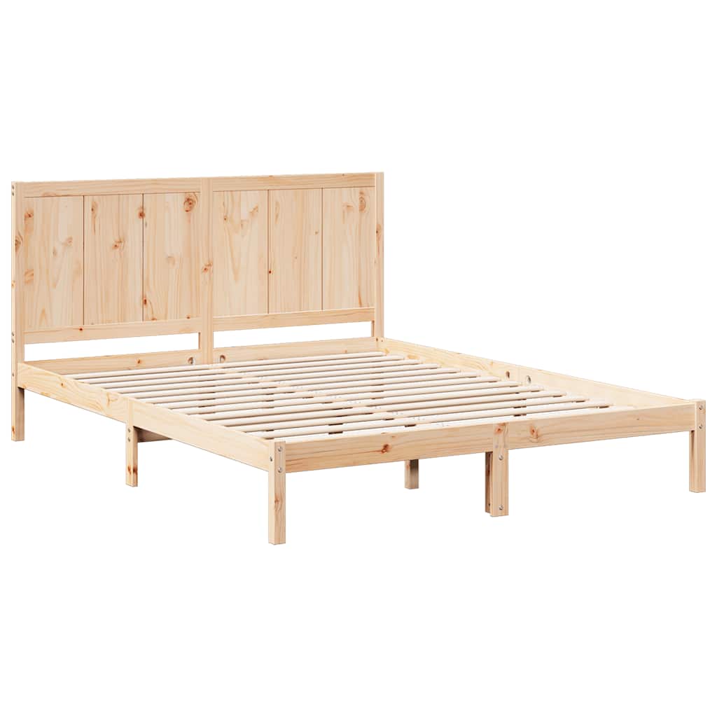 ekstra lang sengeramme uden madras 200x220 cm massivt træ
