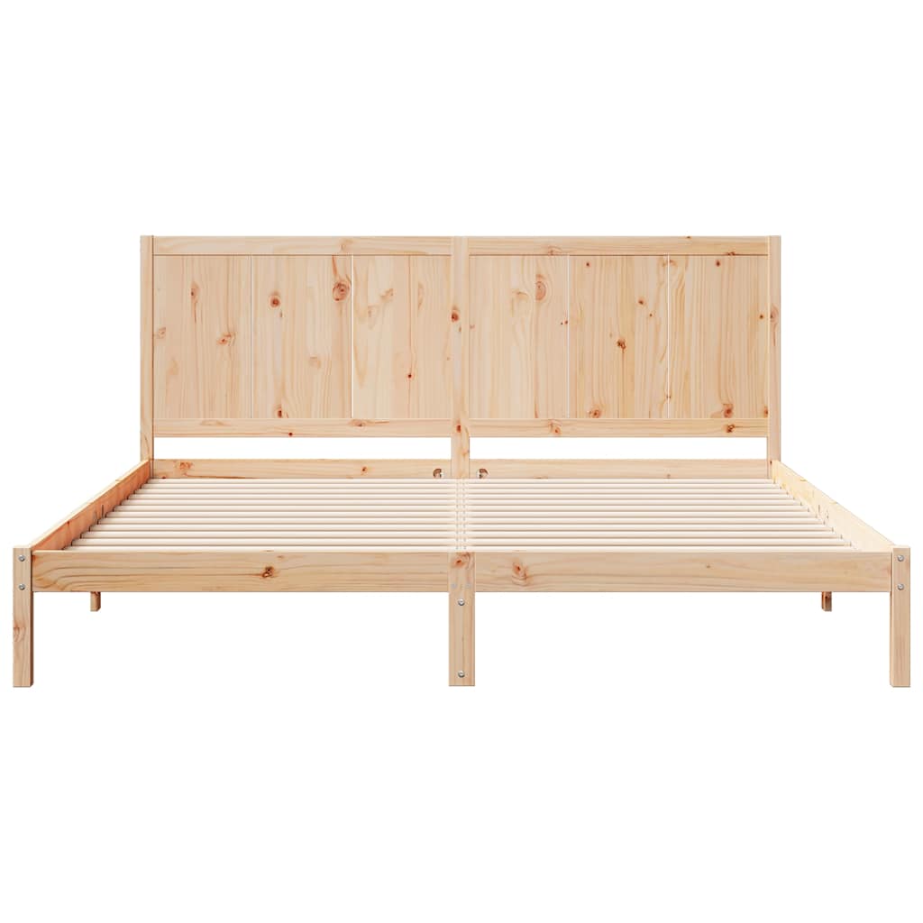 ekstra lang sengeramme uden madras 200x220 cm massivt træ