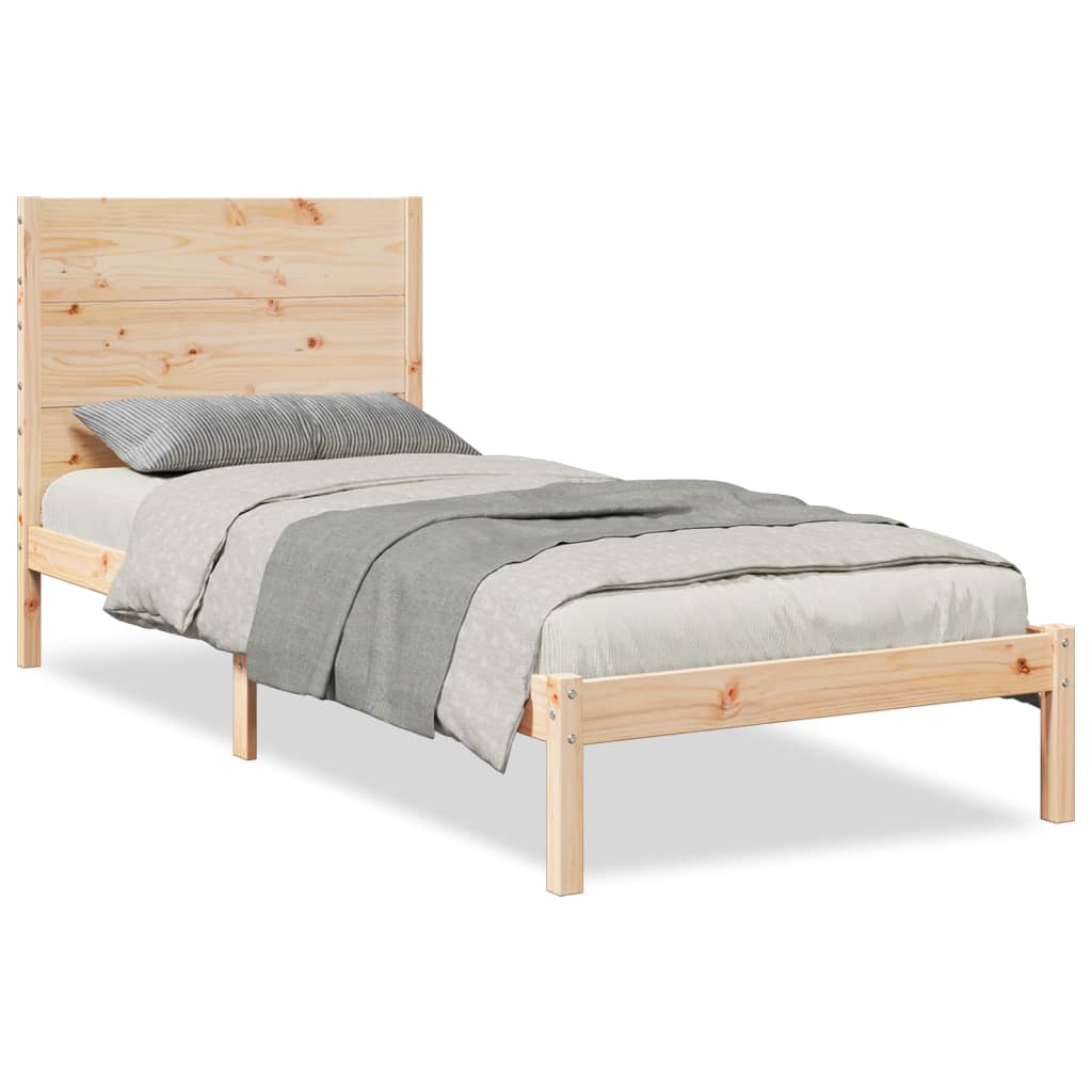 ekstra lang sengeramme uden madras 90x220 cm massivt træ
