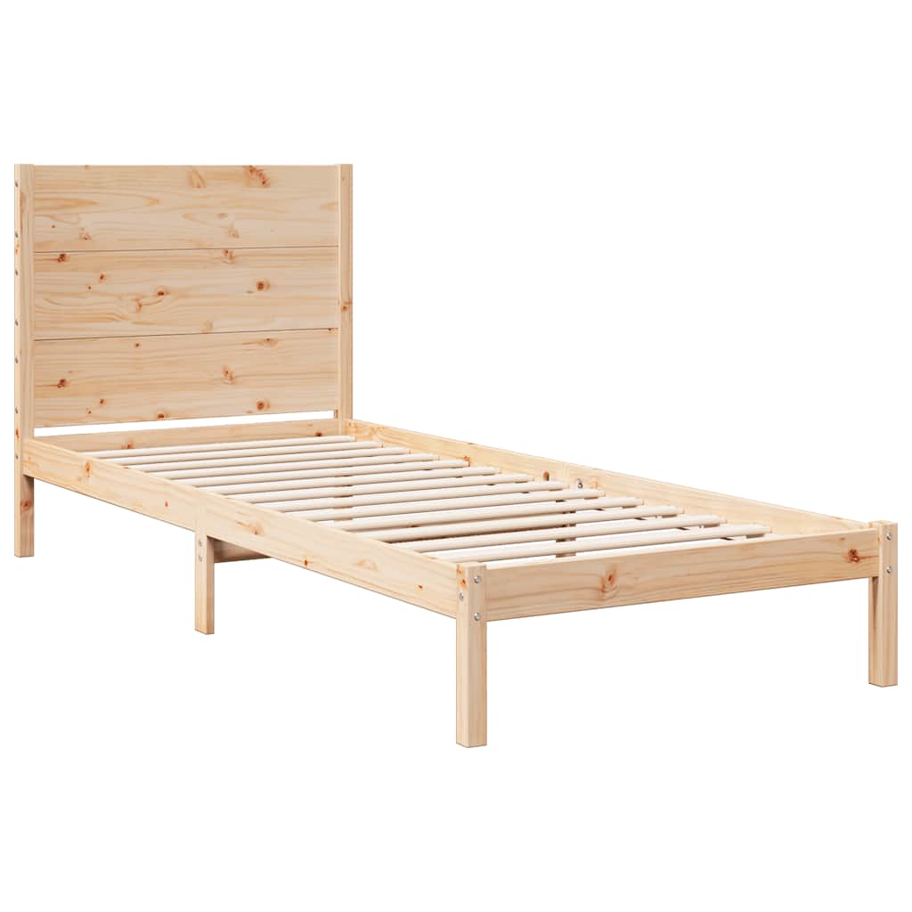 ekstra lang sengeramme uden madras 90x220 cm massivt træ