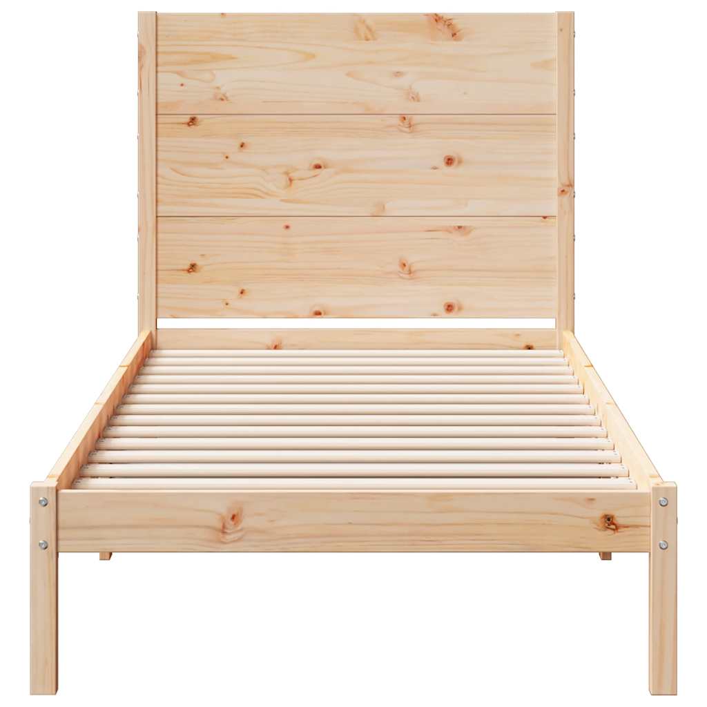 ekstra lang sengeramme uden madras 90x220 cm massivt træ