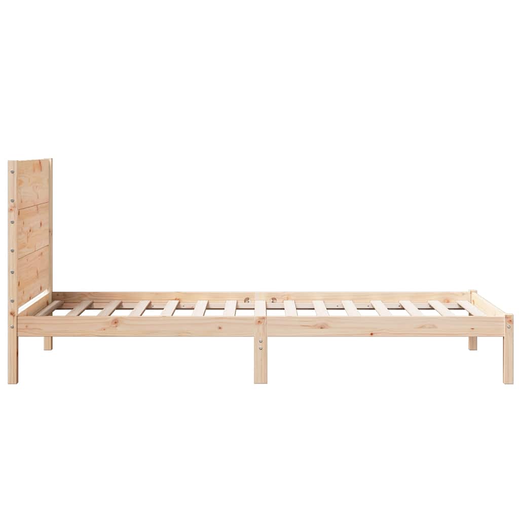 ekstra lang sengeramme uden madras 90x220 cm massivt træ