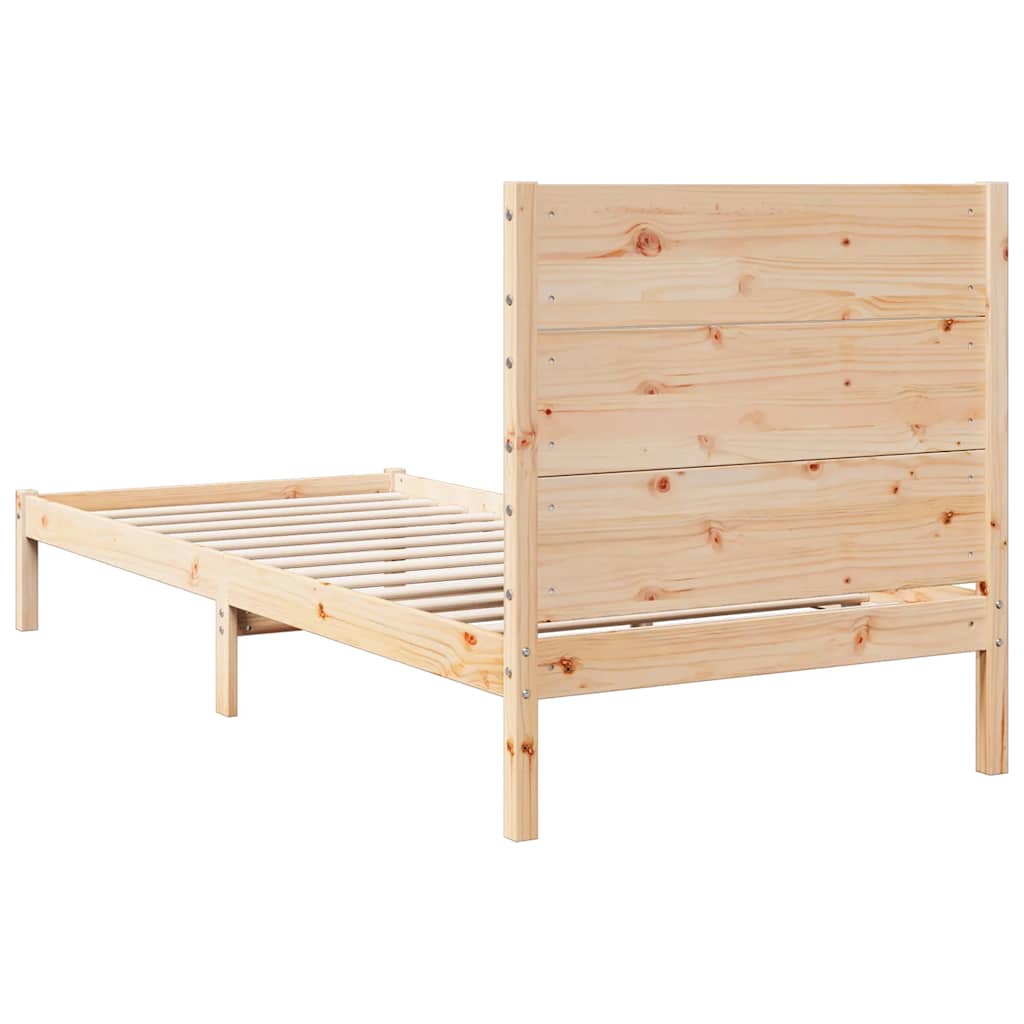 ekstra lang sengeramme uden madras 90x220 cm massivt træ