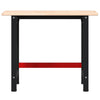 arbejdsbænk 100x60x81,5 cm massivt egetræ rektangulær
