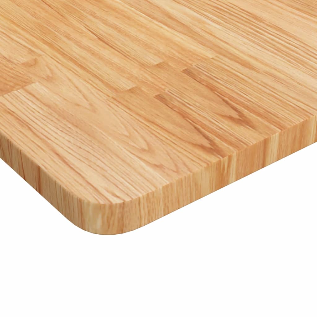 arbejdsbænk 100x60x81,5 cm massivt egetræ rektangulær lysebrun