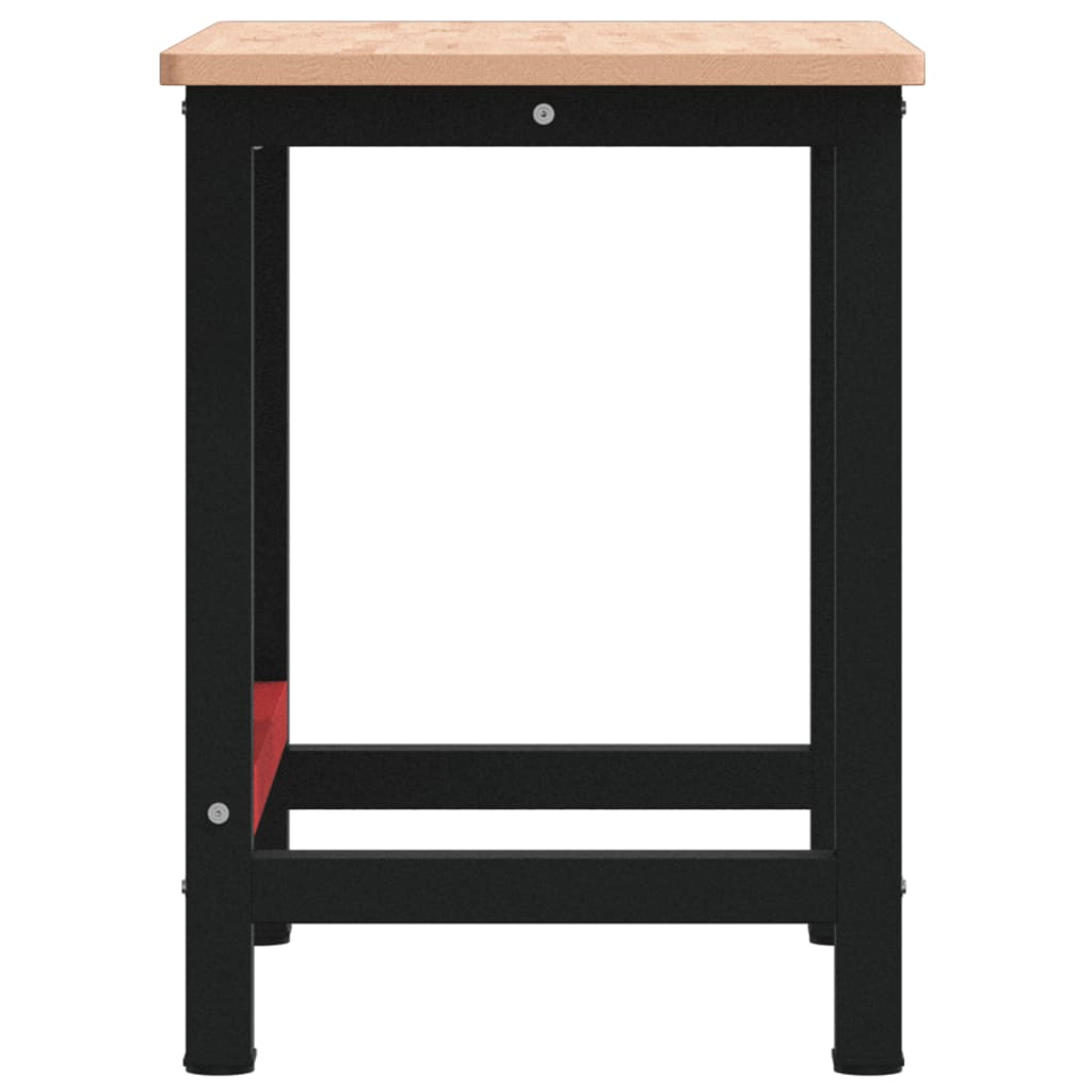 arbejdsbænk 100x60x81,5 cm massivt bøgetræ rektangulær