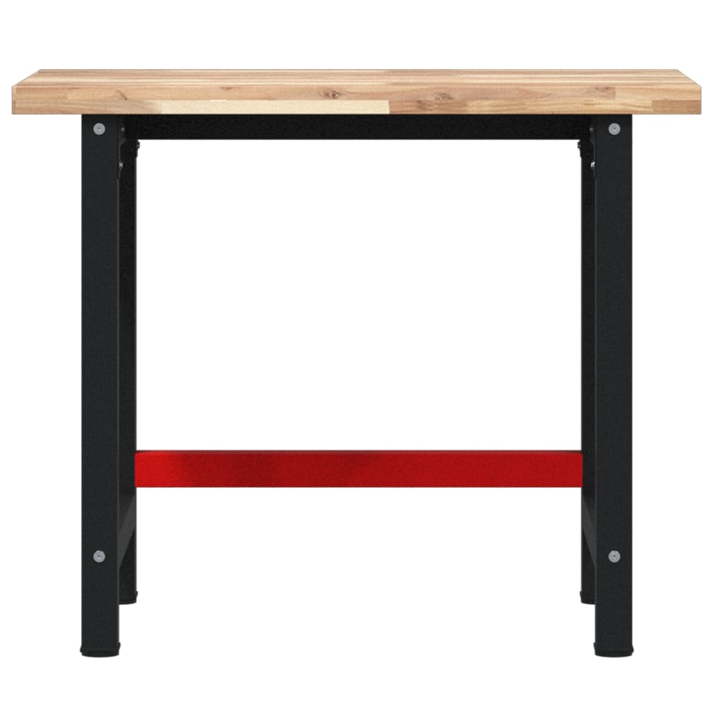 arbejdsbænk 100x60x83 cm massivt akacietræ rektangulær