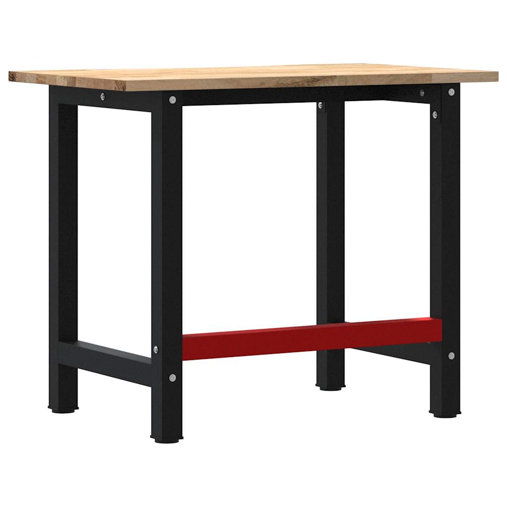 arbejdsbænk 100x60x81,5 cm massivt egetræ