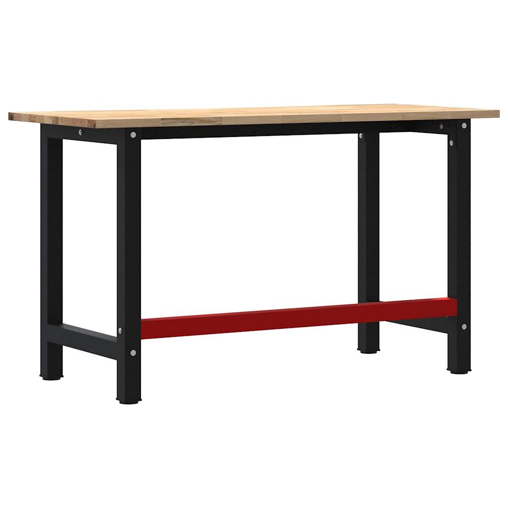 arbejdsbænk 140x60x81,5 cm massivt egetræ