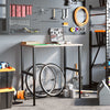 arbejdsbænk 100x60x(71,5-98) cm massivt egetræ rektangulær