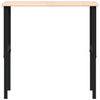 arbejdsbænk 100x60x(71,5-98) cm massivt egetræ rektangulær