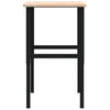 arbejdsbænk 100x60x(71,5-98) cm massivt egetræ rektangulær