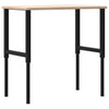 arbejdsbænk 100x60x(71,5-98) cm massivt egetræ rektangulær