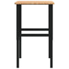 arbejdsbænk 100x60x(71,5-98) cm massivt egetræ rektangulær