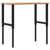 arbejdsbænk 100x60x(71,5-98) cm massivt egetræ rektangulær